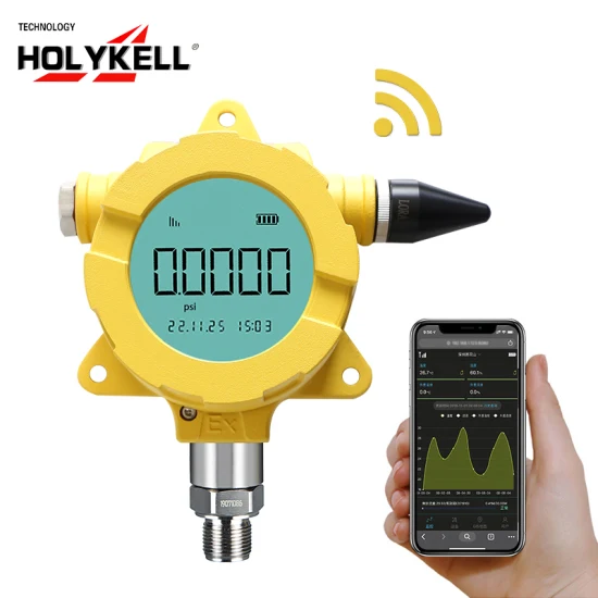Holykell Explosion Proof LCD Display GPRS 4G Wireless Water Pressure Transmitter